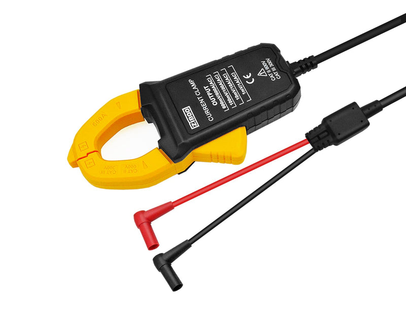 i600E 600Amp AC Current Clamp,4mm Banana Plug for Multimeters/mV AC Measurement Tools Perfect Replacement for Fluke i400 ZIBOO I600E