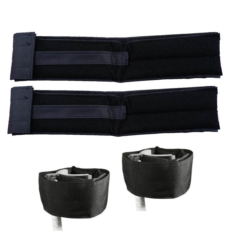 Drywall Stilt Straps, Adjustable Stilt Leg Straps for Relieve Pressure, Drywall Stilts Parts Foot Straps, Wider Padded Straps Compatible with Various Drywall Stilts