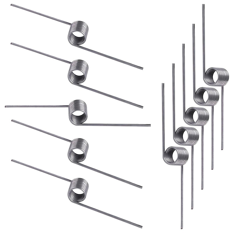 10 PCS Stainless Steel Spring, Mechanical Torsion Spring, 0.5 Wire Diameter, 5 OD, 180° Deflection Torsional Spring for Tools Maintenance 0.5mm x 5mm x 180 Degrees 9laps