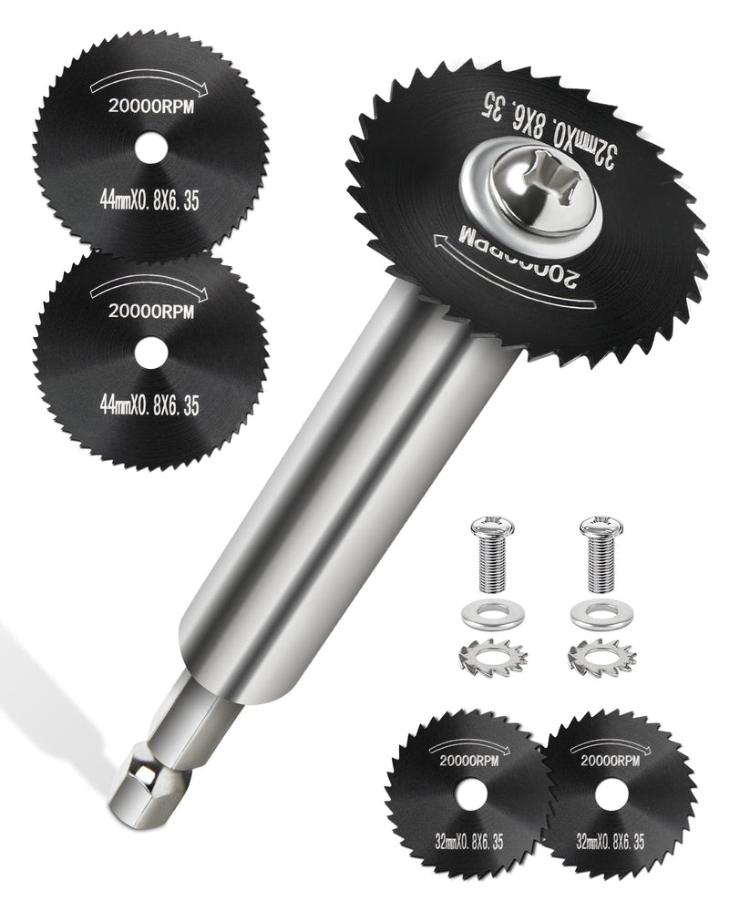 Inside Pipe Cutter for PVC Pipe with 5 Replacement Saw Blades, 1/4 Inch Hex Shank Impact Connect Inside PVC Pipe Cutter for Drill and Impact Driver, Internal Plastic Pipe Cutter Plumbing Tools