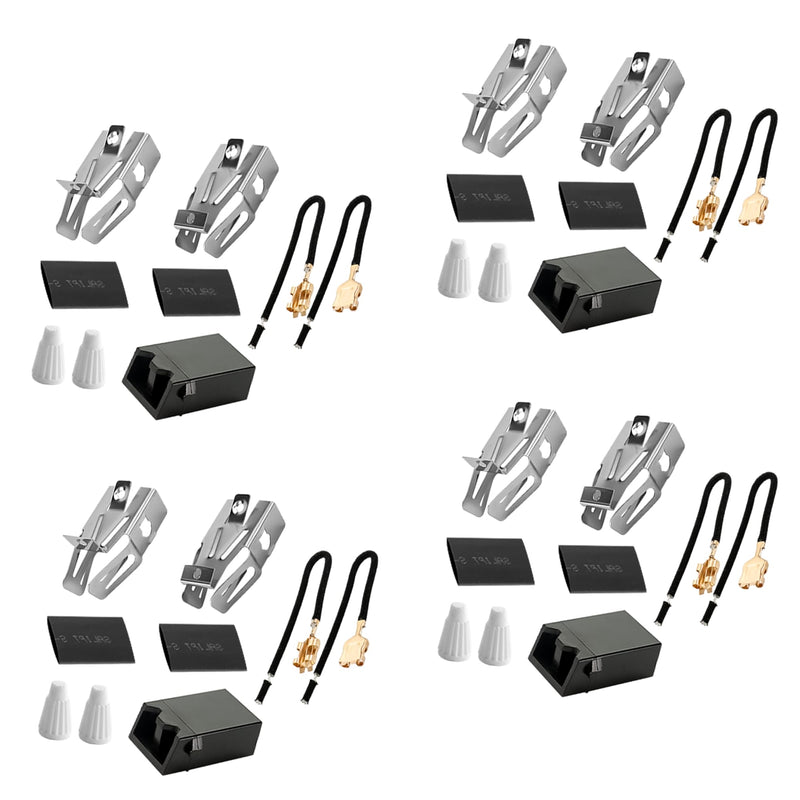 4 Pack 330031 Range Burner Receptacle Kit ERR117 Surface Element Plug-in Block Kit Fit for Whirl-Pool Ken-More Frigi-daire Stove, Replaces WB17X210 5303935058 814399 WB17X210 by Fetechmate