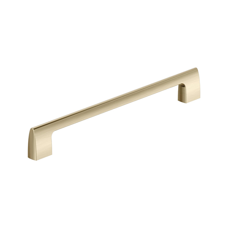 Amerock Riva 10-1/16 inch (256mm) Center-to-Center Golden Champagne Cabinet Pull, BP55490BBZ