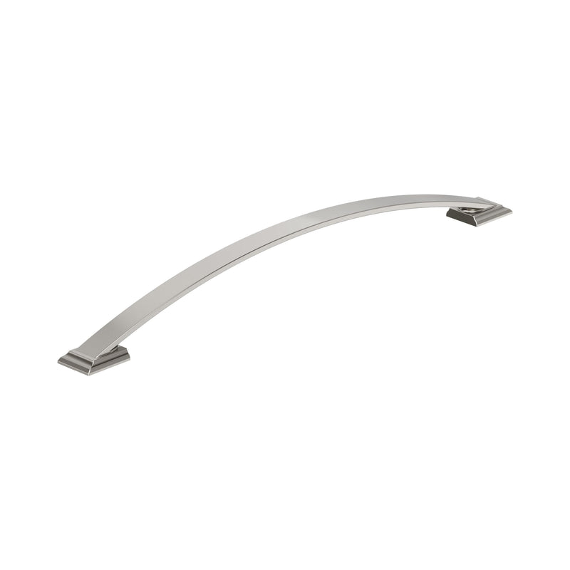 Amerock 12-5/8" Candler Satin Nickel Drawer Pull | 12-5/8 inch (320mm) Center-to-Center Mounting Distance and 14-13/16 inches Overall Length, Durable Zinc Cabinet Hardware 12-5/8 Inch (320 mm) Center-to-Center