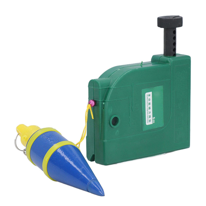 Plumb Bob Setter Alloy Steel Magnetic Wire Hammer 5 Meter Line Magnetic Drop Measuring Tool for Construction Industry Projects