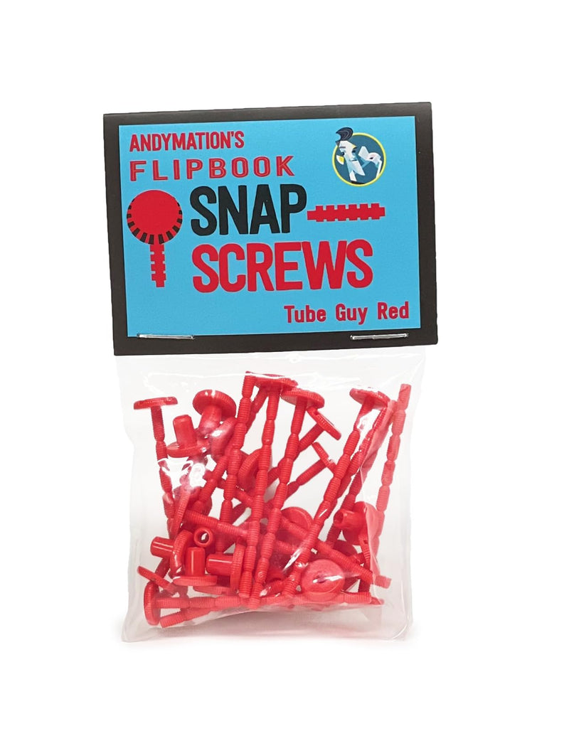 Andymation Snap Screws Red for Binding Animated flipbooks Together