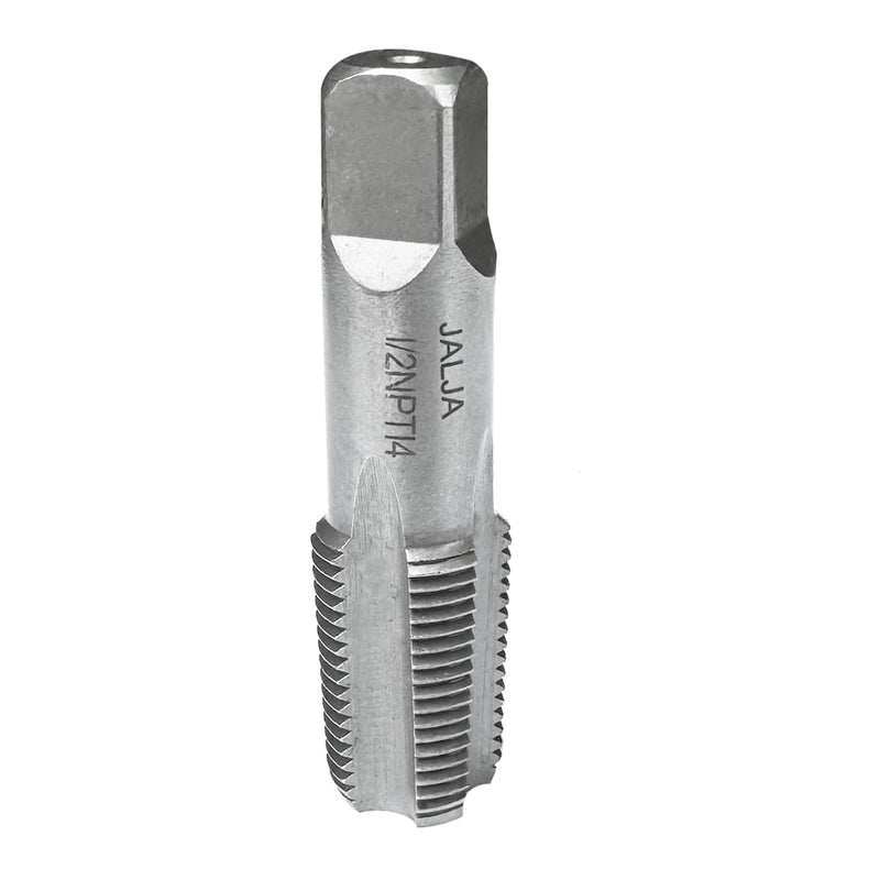 Jalja 1/2" NPT Pipe Tap - Reliable Thread Repair Tool for Precision Plumbing Work 1/2 in Straight