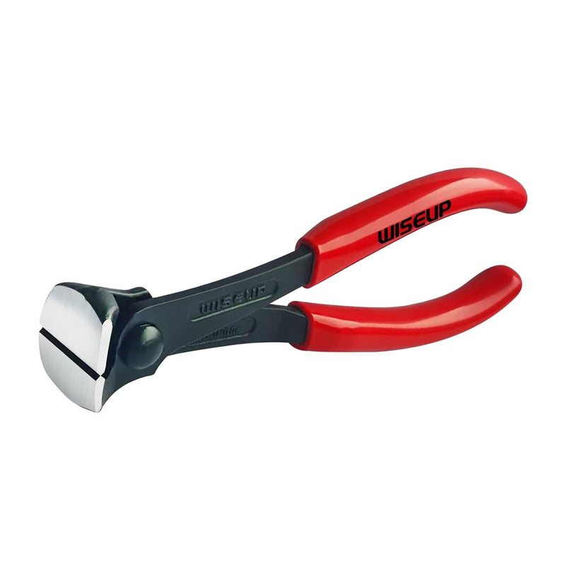 WISEUP Nail Puller, 6-inch Black Finish Chrome Vanadium Steel Carpenter's Pliers,End Cutting Pliers, for Staple Remover Tool or Flooring Installation Tools (6 inch) 6 inch