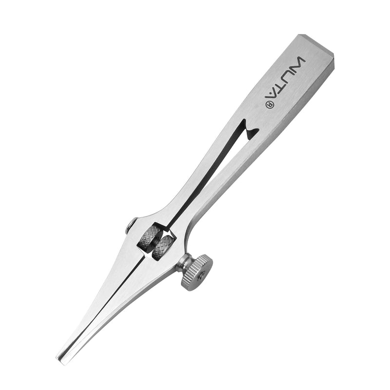 WUTA Leather Chisel All-Polished Pricking Iron Adjustable 2-6mm French Style Puncher Punching Tool (Adjustable 2 Teeth) 2 teeth [adjustable]