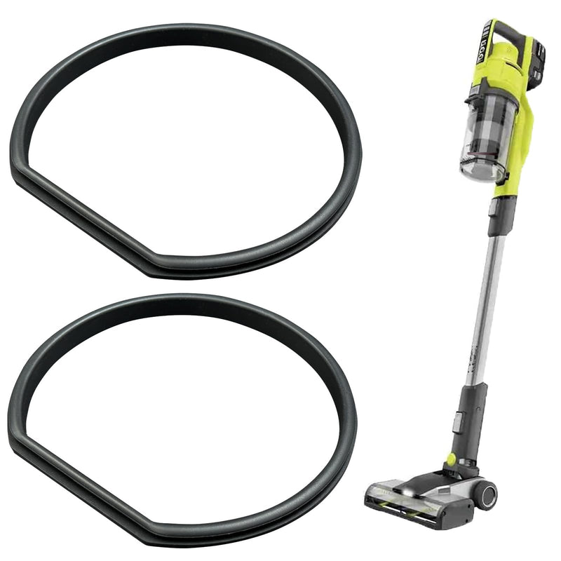 2PCS Replacement Gasket Compatible with Ryobi 18v Stick Vacuum Cordless Dust Bin Lid, Canister Missing Seal Attachments for PCL720, PBLSV716, PBLSV717, Silicone