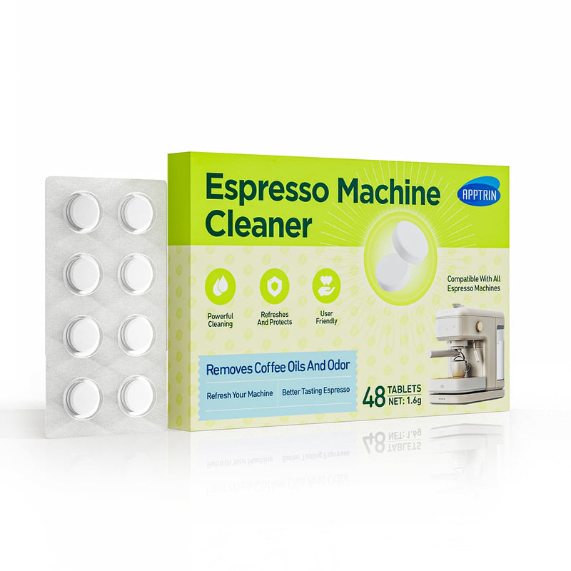 Espresso Machine Cleaning Tablets, Coffee Machine Cleaning Pods, Coffee Machine Cleaner for All Espresso Machine, 48 Pack 1 Count (Pack of 48)