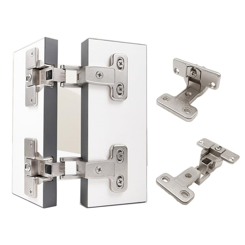 2Pcs 270 °Cabinet HingesFull Cover 3/4 Silver 270°Hinges | Corner Cabinet Large Angle Hinges, For Folding Door
