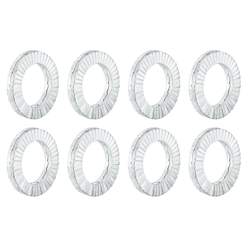uxcell Wedge Locking Washers for M10 Bolts, 20pcs Manganese Steel Washers Vibration Resistant Safety Washers 20