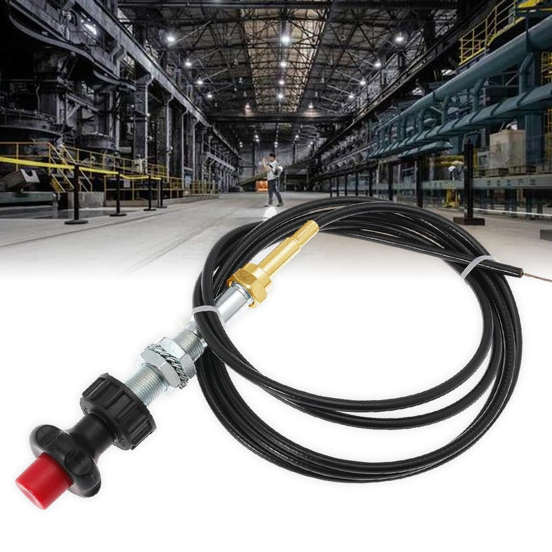 VCGTX06 6 Foot Heavy Duty Adjustable Vernier Locking Cable， Great for PTO Applications and Dump Applications，Detachable Cable Head