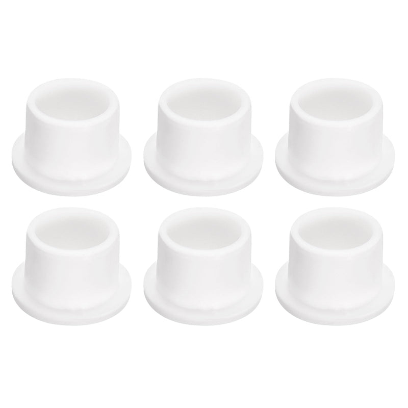 uxcell 6 Pieces White Plug Holes, Waterproof Rubber Button Plug for 12.5mm / 0.49" Hole
