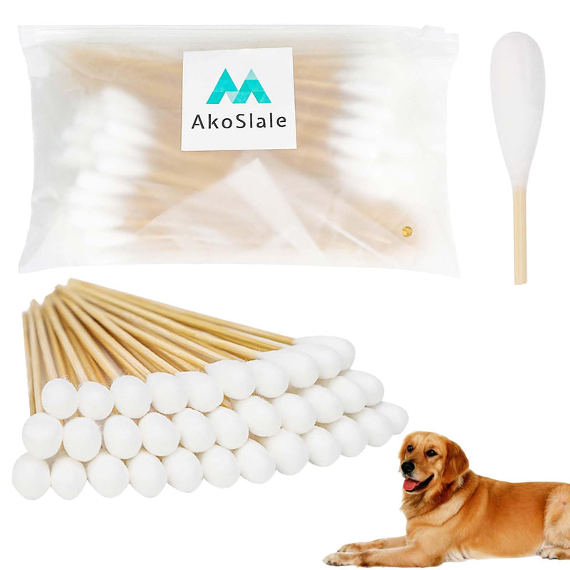 Large Q Tips for Dog Ear Cleaning, 100pcs, 7 Inch Bamboo Long Cotton Swabs, Biodegradable Large Cotton Swabs for Pets, Ears, and Precision Cleaning 7 in - PawsPlanet Australia