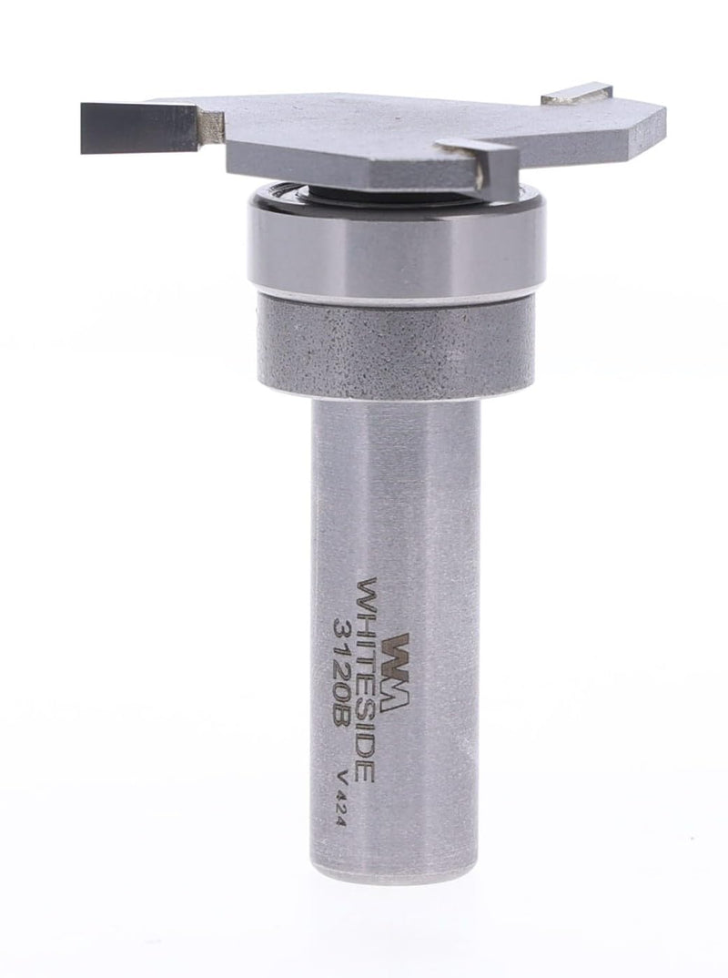 Whiteside 3120B Slot & Undercut Router Bit: 1-7/8 Inch Large Diameter, 5/32 Inch Length, 1/2 Inch Depth, 1/4 Inch Shank, 2-1/4 Inch Overall Length, B13 Bearing