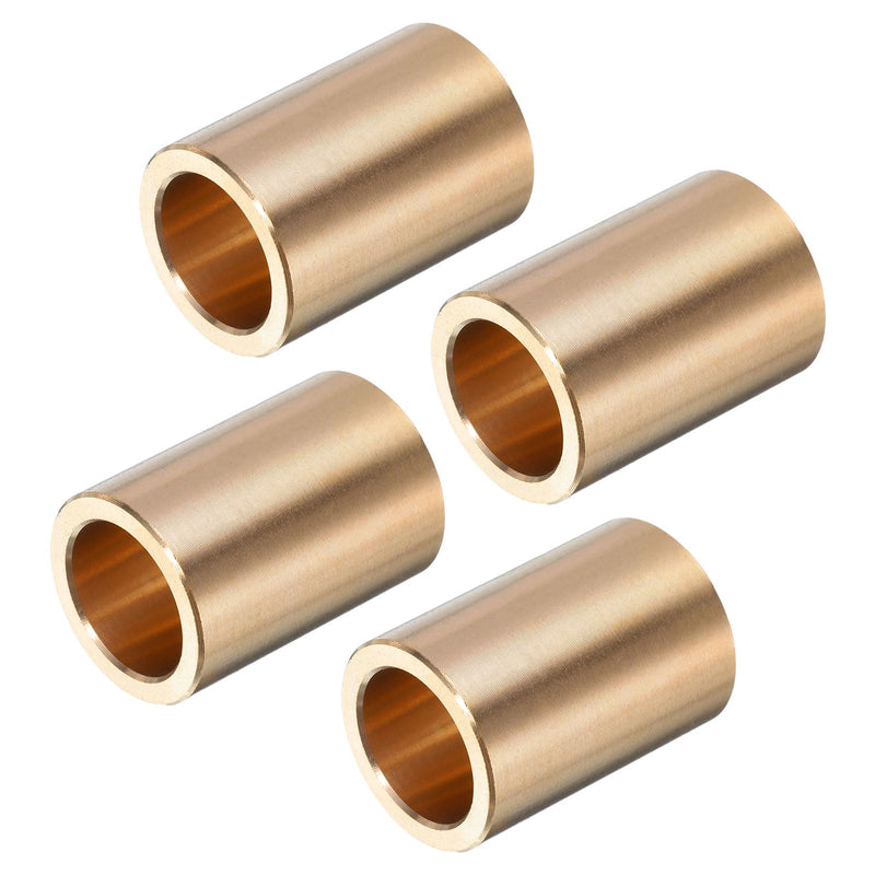 uxcell 4pcs Sleeve Bearings 1/2" Bore x 11/16" OD x 1" Length Self-Lubricating Brass Bushing 1/2" Bore x 11/16"OD x 1 " Length 4