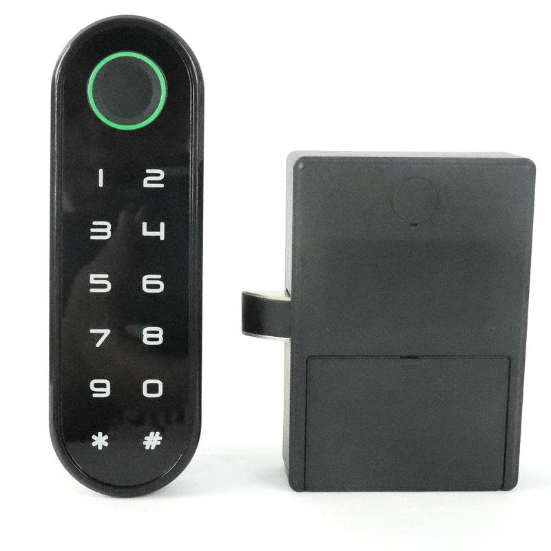Waterproof Smart Fingerprint Cabinet Lock with USB Key for Wooden Furniture Drawer and Wardrobe