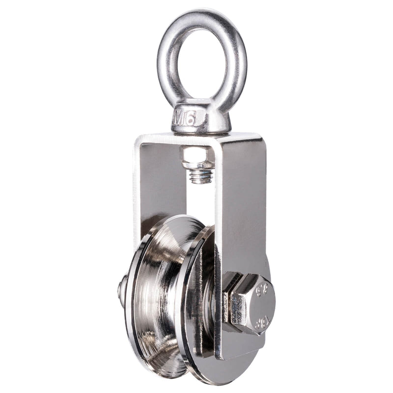 40mm Cable Pulley Wheel, Bearing Inside, Rope Pulley for Pulley System, Gym Equipment, Clothesline and DIY Projects 1Pack 1 swivel pulley