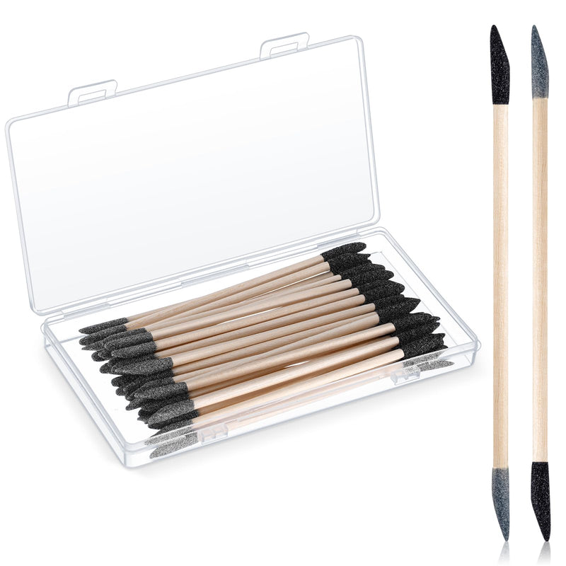 30 Pcs Sanding Sticks Double End Matchsticks Sanding Twigs Fine Detailing Polishing Sticks for Plastic Models Wood Hobby, 120/280 Grit, 5.4 x 0.3 Inch 30