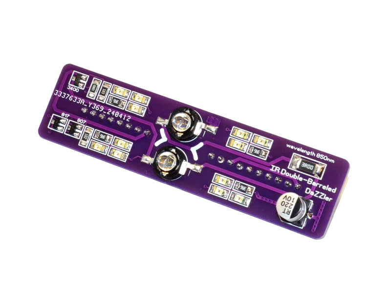 Double Barreled IR LED Blaster Dazzler 850nm Competible with Flipper Zero, Purple - NewNest Australia