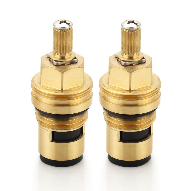 Ceramic Faucet Cartridge, Compatible with Grohe 45882000 45883000, 1/2" Brass Hot & Cold Water Cartridge, Replacement Assembly for Kitchen Bathroom Shower Faucet,(2 Pack)