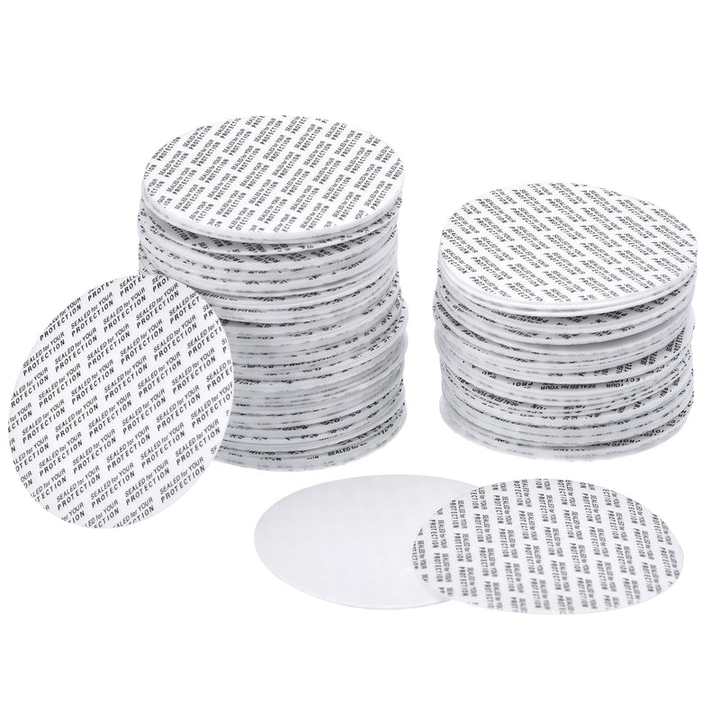 38mm/1.5" Foam Lid Liner, 100 Pack Pressure Seal Cap Liners Round Jar Seals - Resistant Tamper Sensitive for Bottle Cap Liners Sealer, White 38mm/1.5"