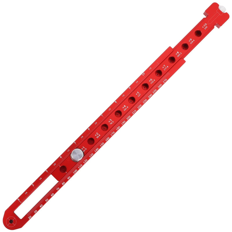 Woodworking Compass Scriber,Aluminum Alloy Wood Scribing Tool, Portable Fixed-Point Circle Ruler, Carpenter Marking Gauge, Adjustable Arc Drawing Ruler