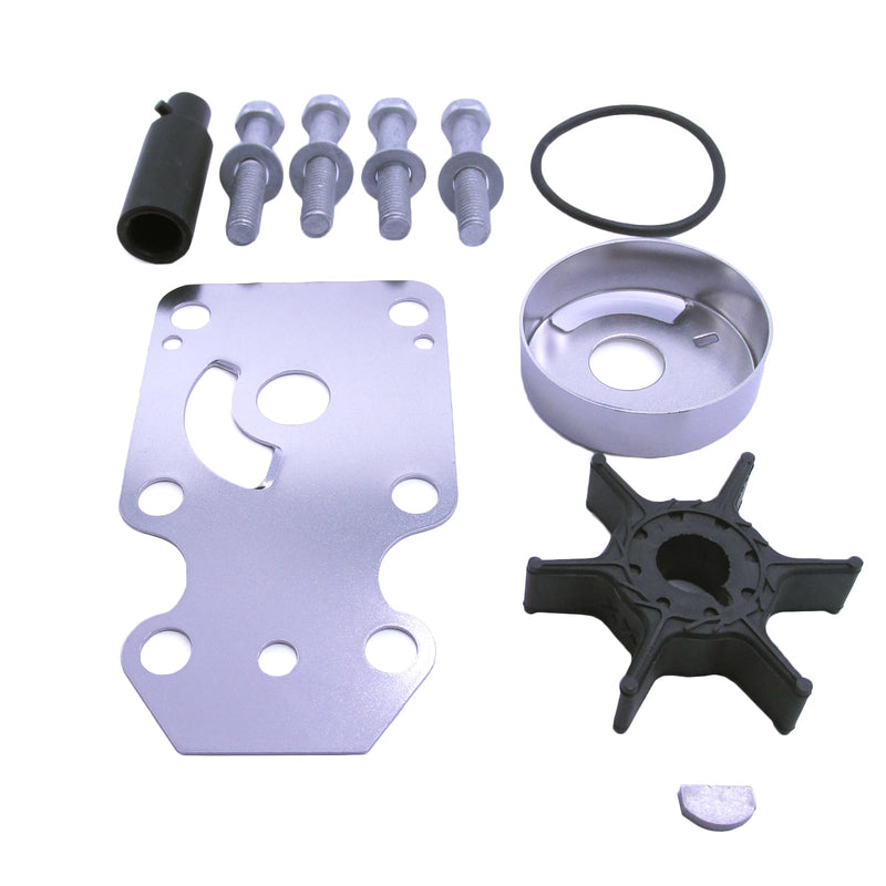 SouthMarine Outboard Motor 68T-W0078-00 68T-W0078-01 68T-W0078-02 Water Pump Impeller Repair Kit for Yamaha 6HP 8HP 9HP 4-Stroke F6 F8 F9.9 Boat Engine, fit Sierra 18-3450