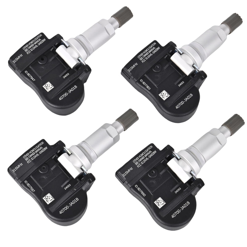 TPMS Tire Pressure Sensors 315MHz Compatible with Nissan 2006-2012 Altima 2008-2015 Armada & Infiniti FX Series G Series Replaces# 40700JA00C 40700JA01B (4 PCS)