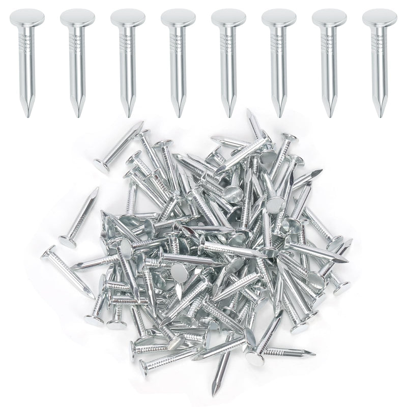 Keadic 300Pcs 1-1/4" Galvanized Roofing Felt Nails Bulk Set, 30mm Broad Head Pins House Hardware Nail for Roofing Felt Insulation Film Foam Board Asphalt Singles Fastening 1-1/4" (30mm)