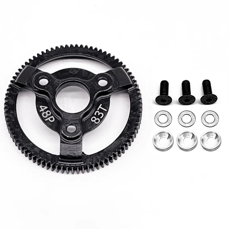 RC 48P 83T Spur Gear Hardened Steel Spur Gear Upgrades Part for Traxxas 1/10 Slash Stampede Rustler Bandit 2WD VXL XL-5 F-150 SVT, (83T) 48P-Spur Gear-83T