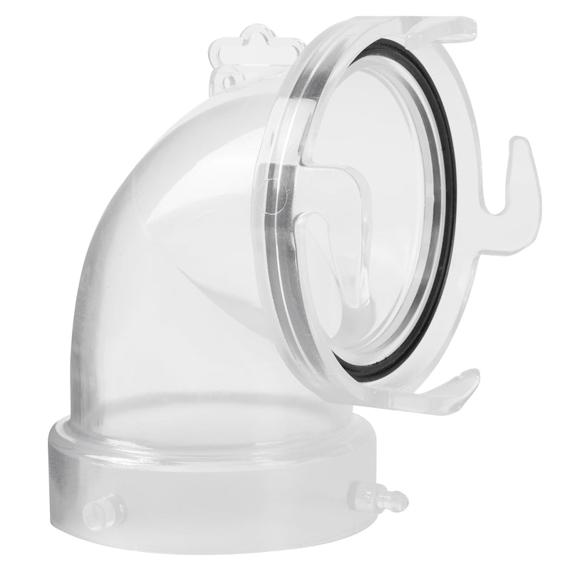 90° Clearview RV Sewer Hose Adapter with 3" Bay Lug - Durable, Leak-Proof Connection 90°