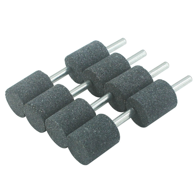 25mm Cylindrical Grinding Stone - 1/4" Shank Cylinder Shape Aluminum Oxide Mounted Grinding Stones for Rotary Tools Drill (Pack of 8) 25mm cylindrical grinding stone