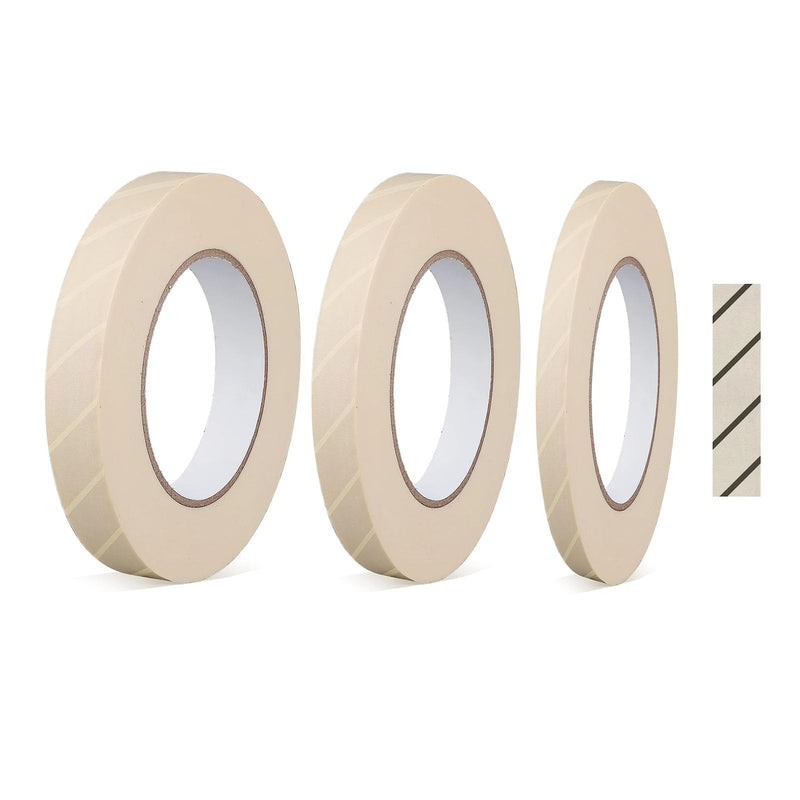 Autoclave Sterilization Indicator Tape Set for Beauty and Nails Salons/Tattoo and Dental Tool Cleaning Use, 1/2", 3/4", 1" Width, 55 Yards/Roll (1 Roll 1/2" Width) 1 Roll 1/2" width