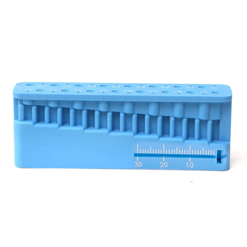 Dental Endodontic Measuring Tools File Holder, Autoclaveable Endo Files Block Measuring Instrument Ruler B-Upside Measure B-Side