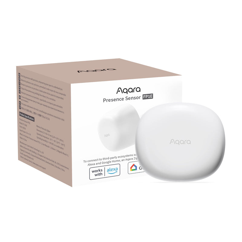 Aqara Presence Sensor FP1E Zigbee 3.0, Requires Aqara HUB, mmWave Radar Wired Motion Sensor, AI Spatial Learning, Supports HomeKit, Alexa, Google Home, SmartThings, Matter Over Bridge - NewNest Australia