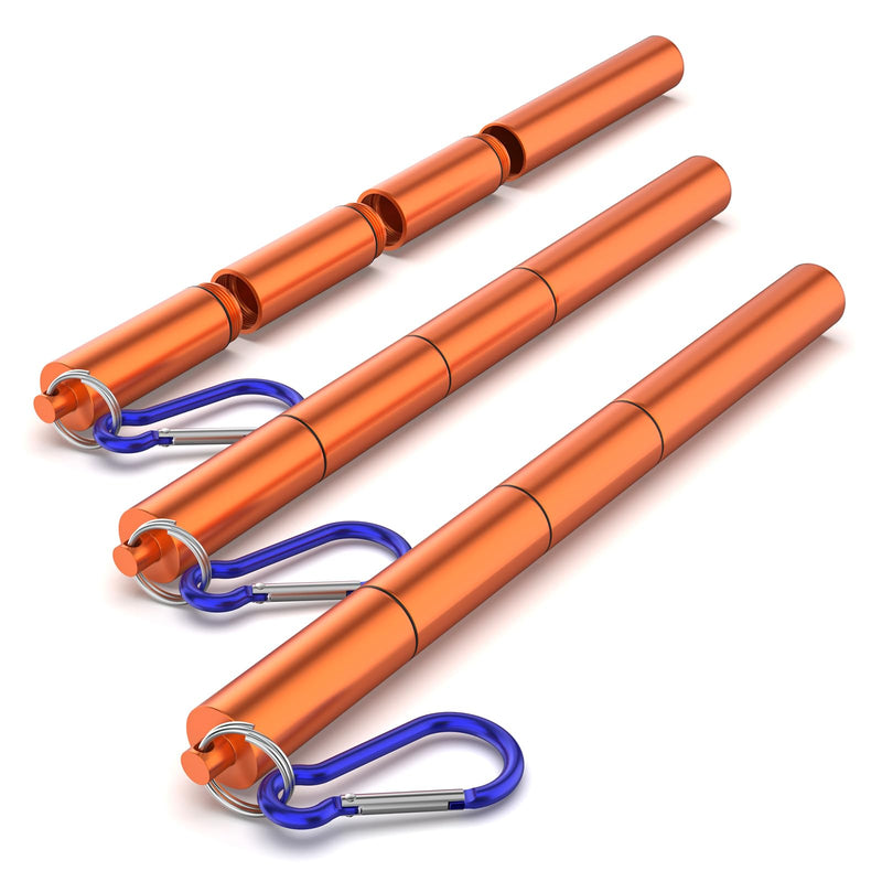 3 Pcs Electrode Rod Storage Tube,Ybenlld Welding Rod Holder,Portable Aluminum Welding Rod Container,Orange