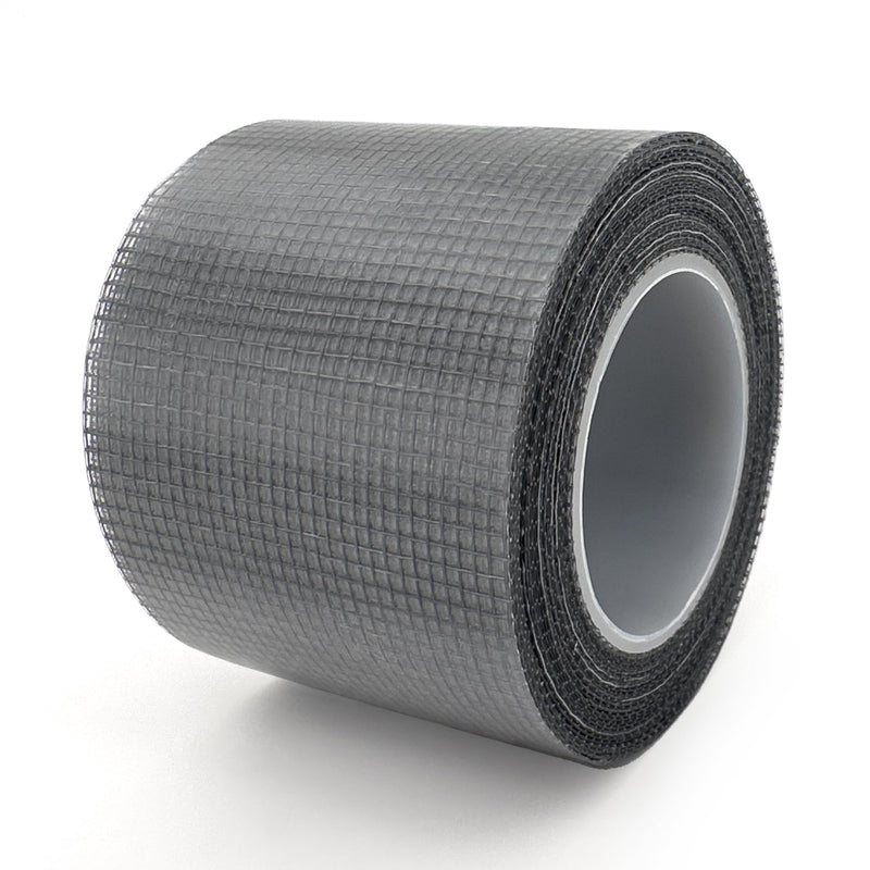 Grey Window Screen Repair Kit 16.5FT 3-Layer Strong Adhesive & Waterproof Tape Fiberglass Covering mesh, Repair for Window Screen and Screen Door tears Holes