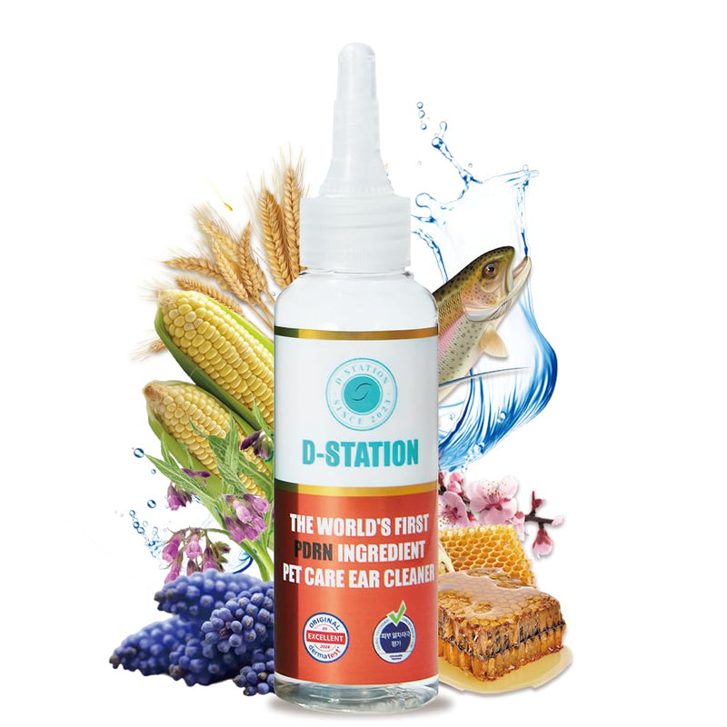 D-STATION PDRN OTIC Ear Cleaner is formulated with Premium PDRN to Soothe itching, Reduce Inflammation, and Keep Ears Clean While Promoting Healthy Ear Skin. Suitable for Dogs & Cats of All Ages. 4oz - PawsPlanet Australia