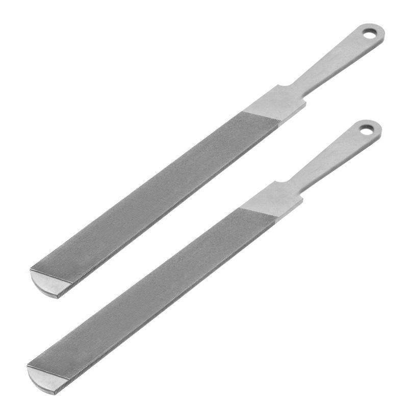 8-Inch Handy File for Plastic Laminate Edge Finishing, Second Cut Grade High Carbon Hardened Steel Flat Mill File (8-Inch 2 Pcs)