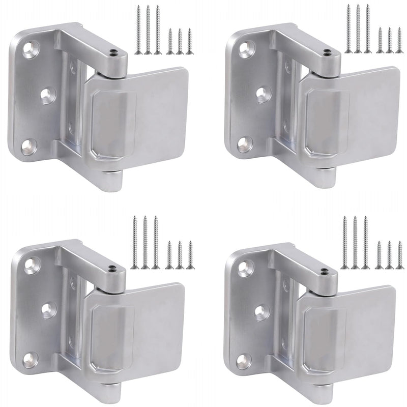 4 Pack Home Security Door Lock, Reinforcement Lock for Inward Swinging Door, Privacy Door Latch,Hotel Security Door Lock 4 Pack