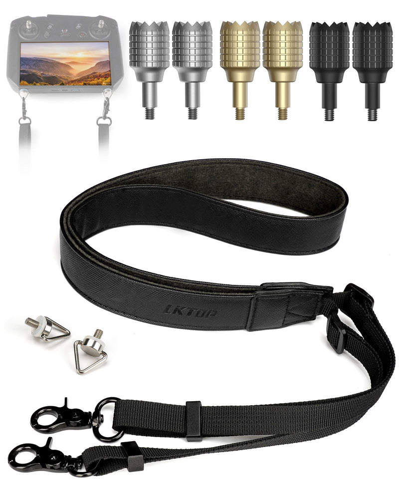 Lanyard Neck Strap+Joysticks for DJI 𝗥𝗖 𝗣𝗿𝗼 Controller, 50-63'' Lanyard Remote Controller Sticks for DJI Mini 3 Pro, Air 2S, Mavic 3/Pro/Classic/Cine Drone Accessories (1 Pcs+3 Pairs) Lanyard + Joysticks (3 Pairs)