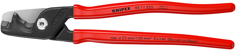 KNIPEX Tools 95 11 225 SBA StepCut® XL Cable Shears, 9"