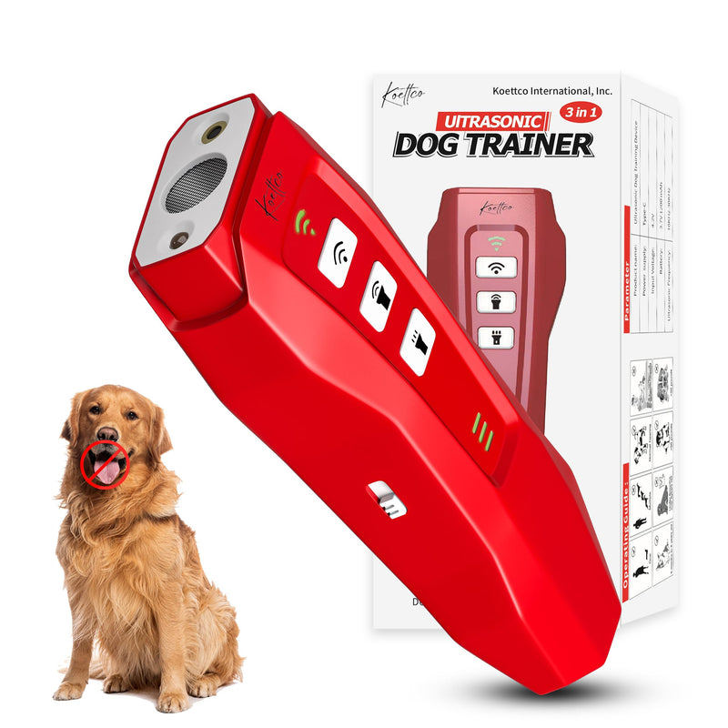 Ultrasonic Dog Trainer Device - Dog Deterrent & Barking Control Devices - Training Tool - Stop Barking & Sonic Dog Repeller - Alternative to Anti Bark Collar - Barking Silencer for Indoor & Outdoor - NewNest Australia