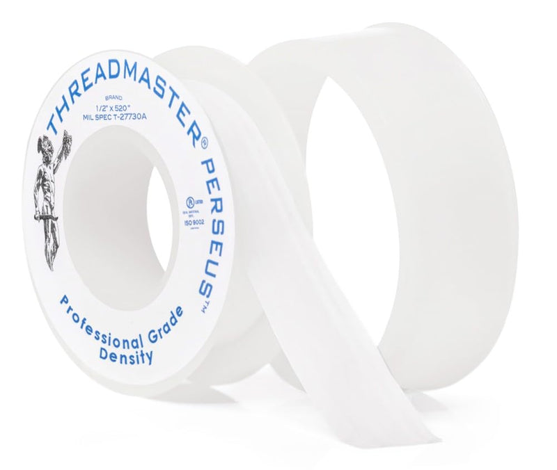 Thread Sealant Plumbers Tape Professional Grade (High Density) 1/2" Wide x 520" Long Pack of 1