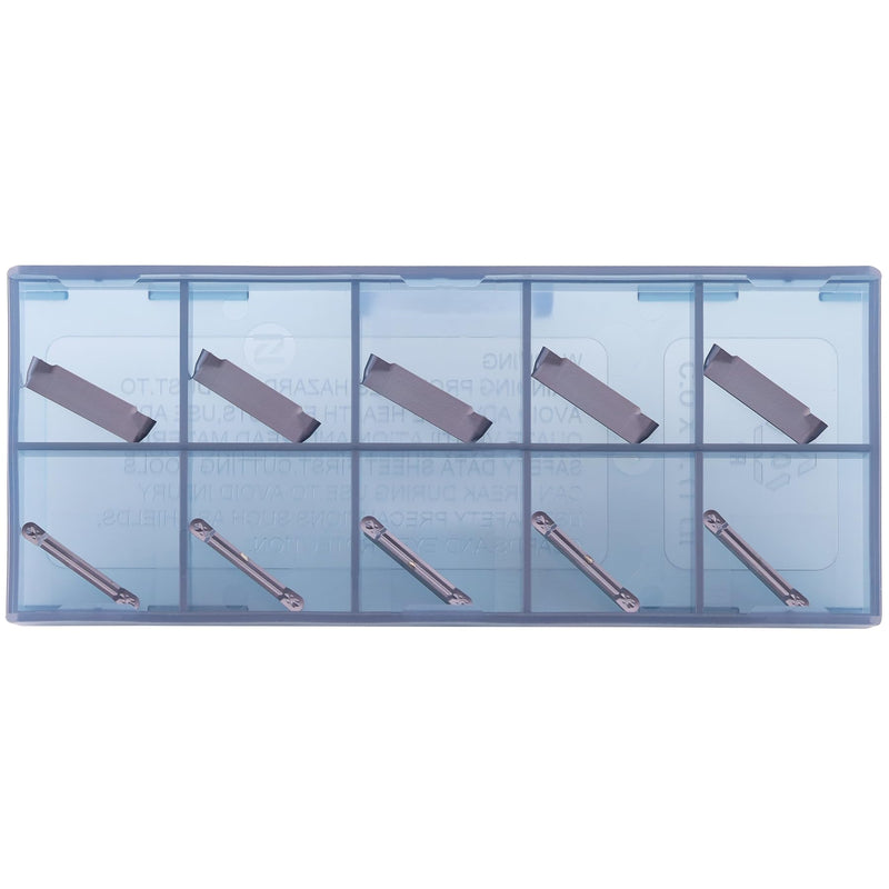 Indexable Grooving Insert MRMN200-M Carbide Insert for Grooving Tool, PVD Coating, 10pcs PVD Coated