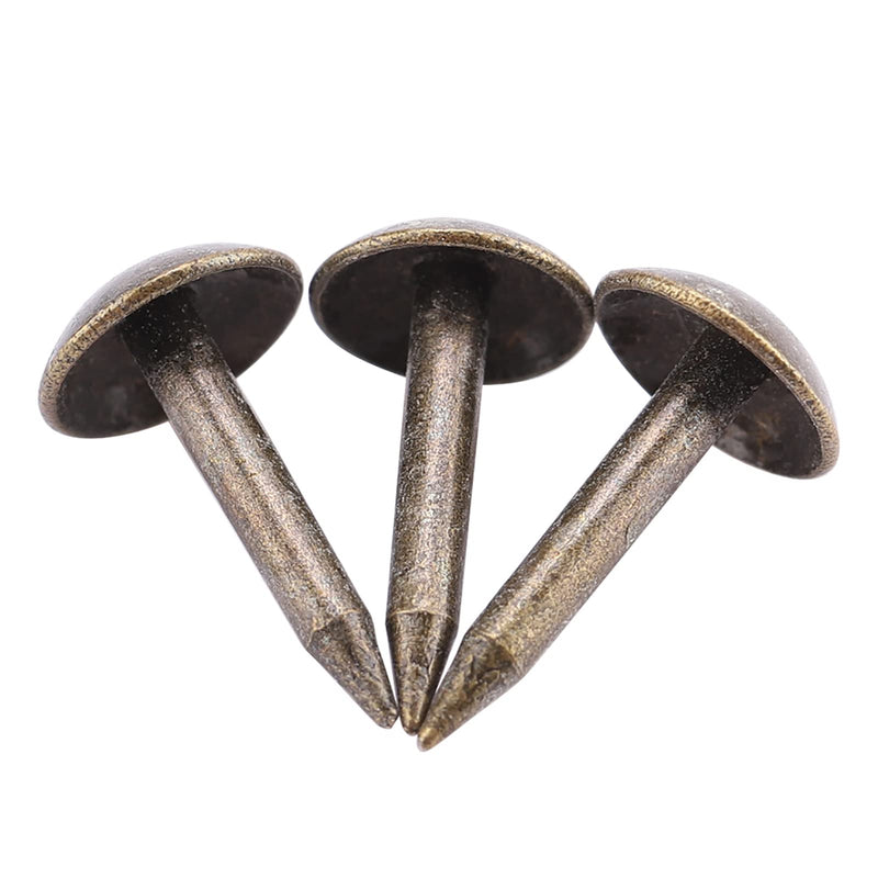 KIMISS Iron Staples for Furniture 100PCS Thicken Nails Fasteners 6x12mm Perfect for Wood Doors and Drum Assembly Heavy Duty Design 6*12MM