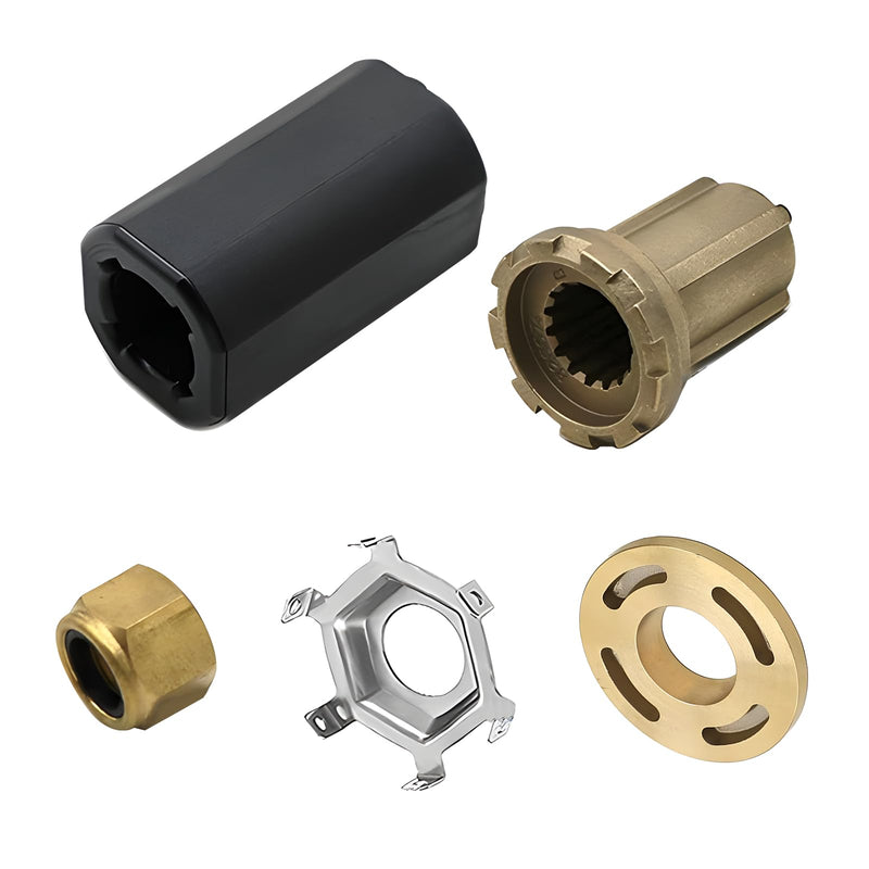 Mercury Prop Hub Kit, 835257Q1 Hub Kit 835257K1 Mercruiser Alpha One Propeller Replacement Quicksilver Brass Material, for 40-60 HP CT, 70-250 HP, Force 90-120, Verado 150-300