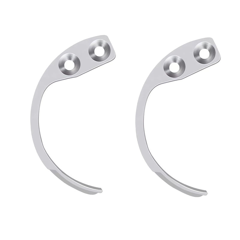 2 Pcs Stainless Steel Metal Hooks, Silver